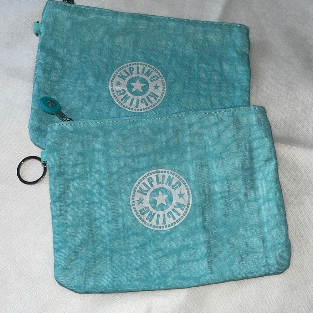 5/$10 Kipling Teal Pouch - set of 2